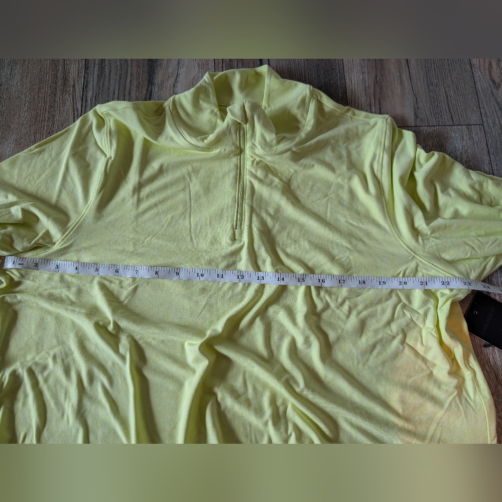 90 DEGREE By REFLEXQuarter Zip Cropped Pullover Light Green Plus Size XXL NWT - Picture 14 of 15
